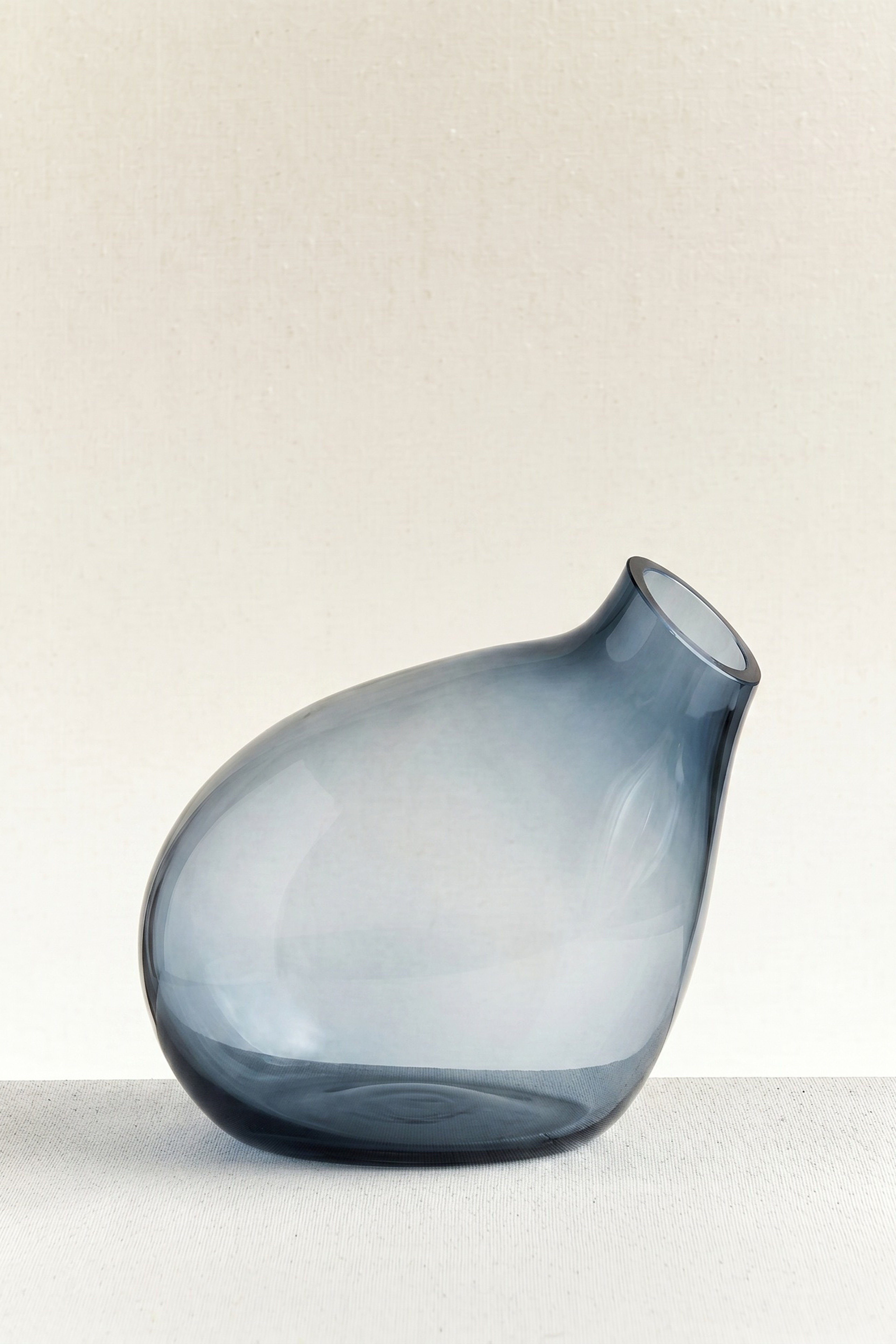 Bubble Vazo Çelik Mavi 35 Cm