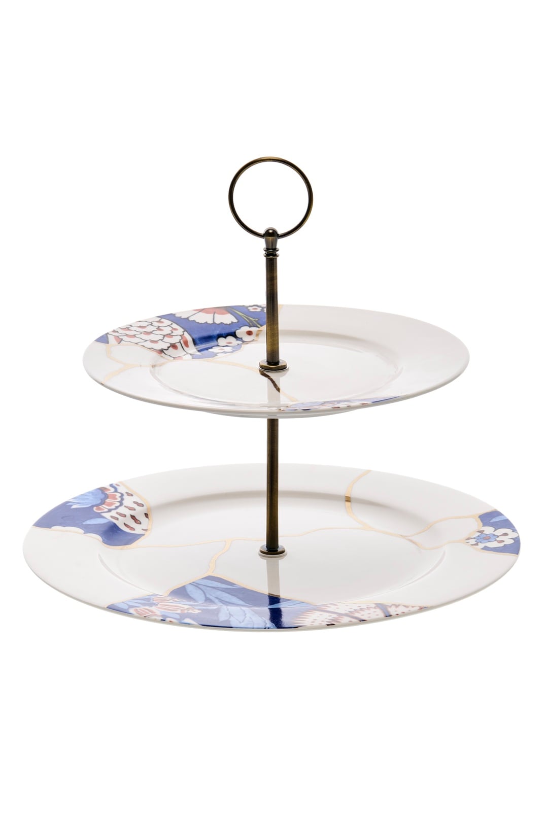 Kintsugi 2 Katlı Sunum Tabağı