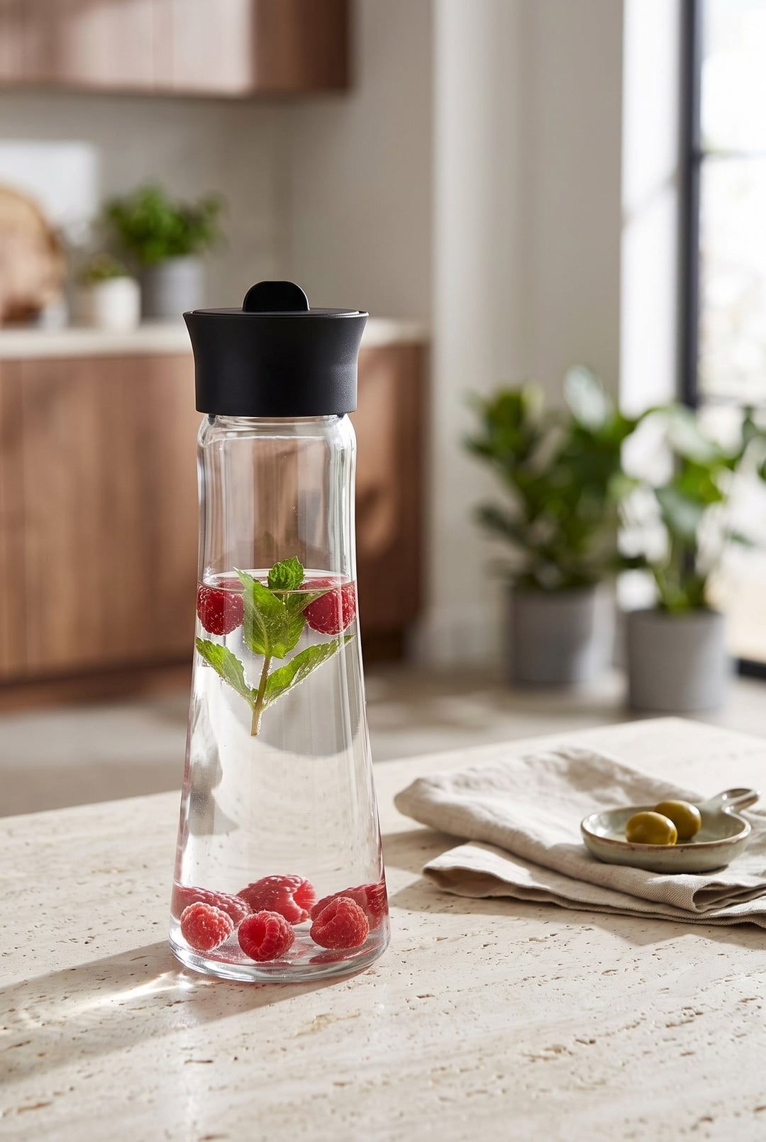 Tower Sürahi Siyah Kapaklı 1030 CC