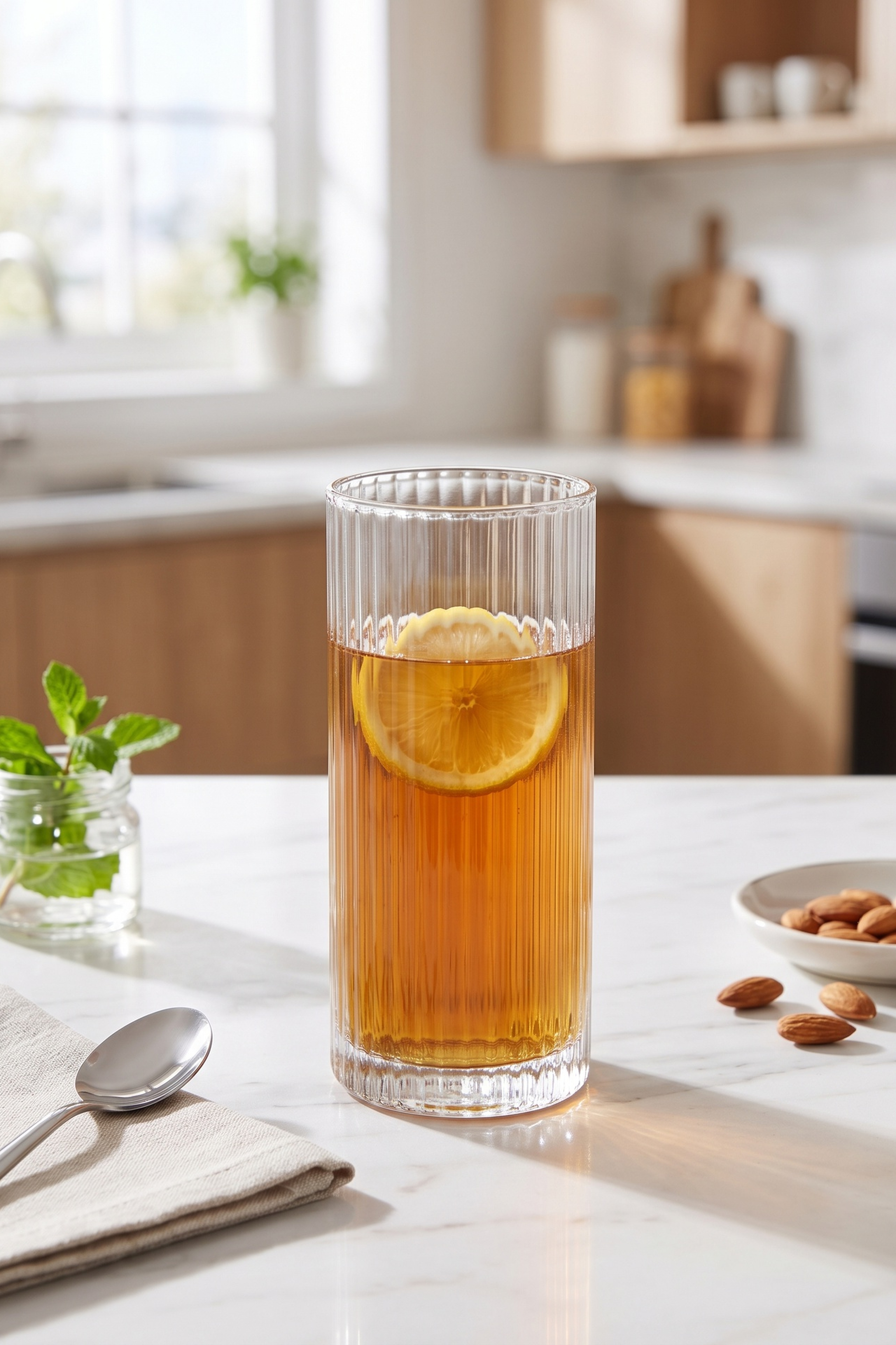 Soft Drink Glass with Optics