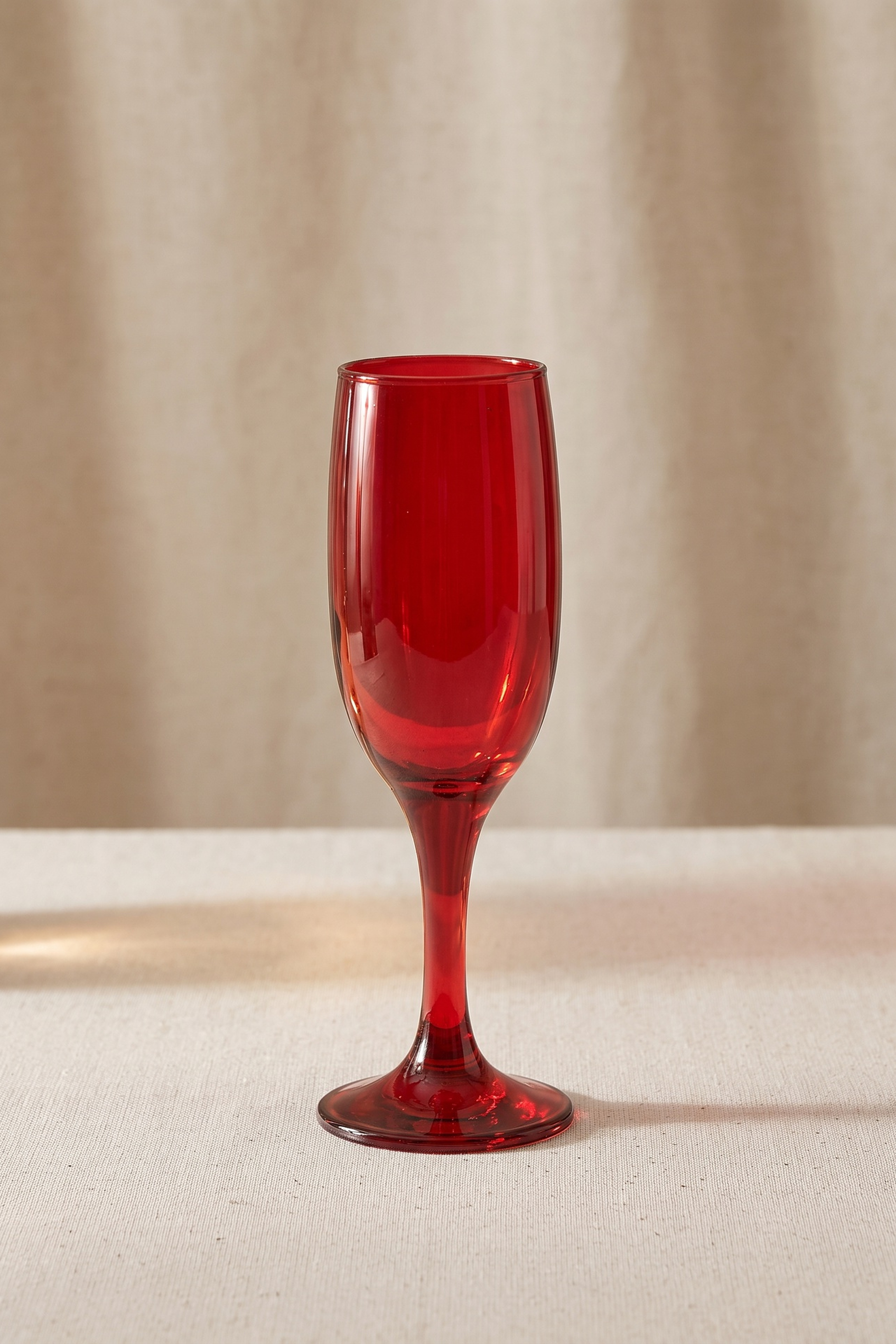 Red Champagne Flute
