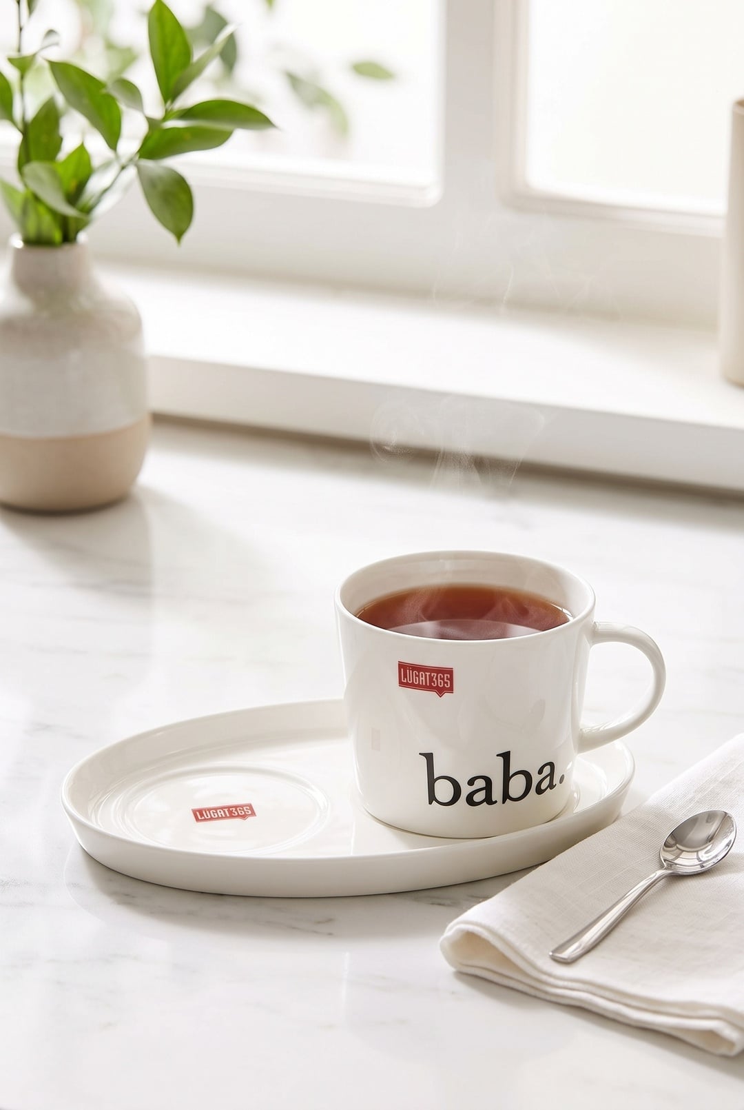 LÜGAT 365 "Baba" Porselen Çay Fincanı 250 cc