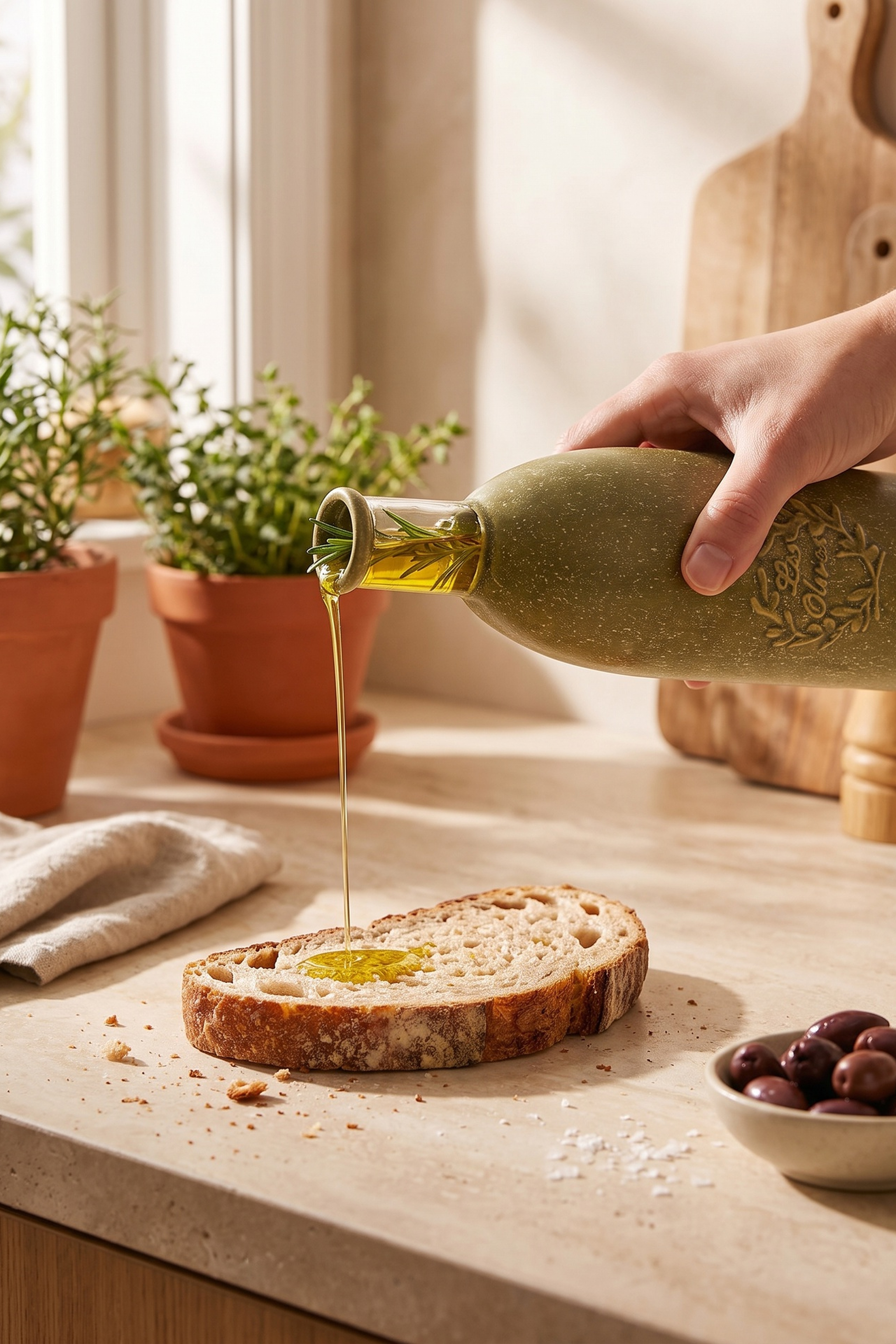 Olive Seramik Zeytinyağlık 450 CC Yeşil