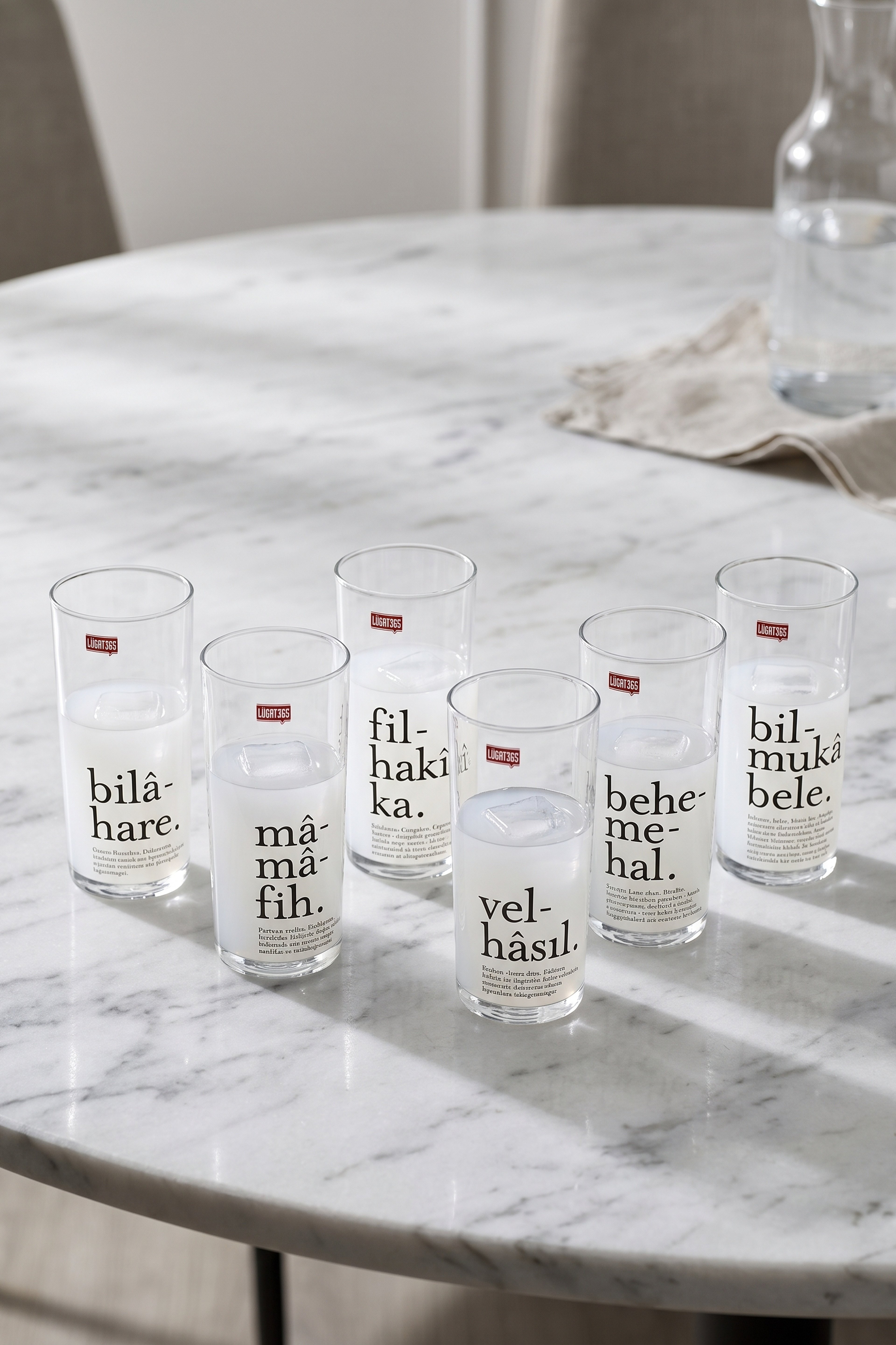 Lügat 365 Rakı Seti 6'lı