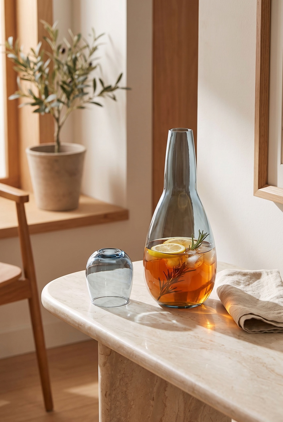 Harem Başucu Sürahisi 1.5 L Çelik Mavi