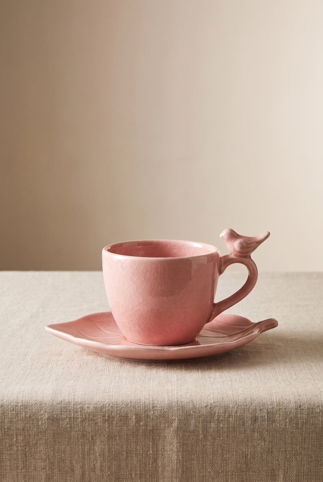 Freedom Seramik Çay Fincanı Pembe