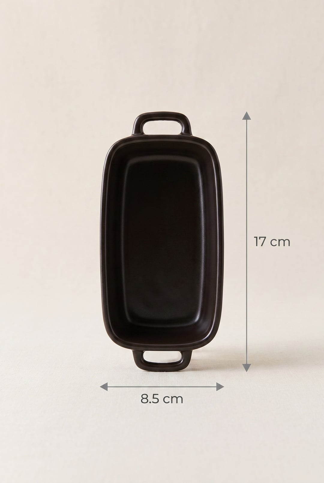 Norge Seramik Fırın Kabı 17 cm Siyah