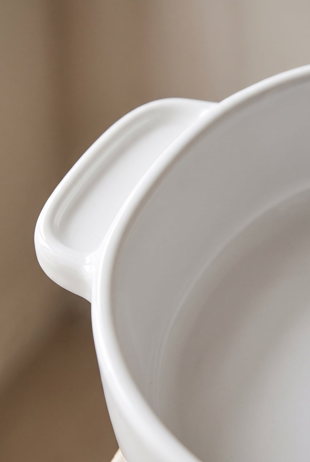 Norge Seramik Fırın Kabı 35 cm Beyaz