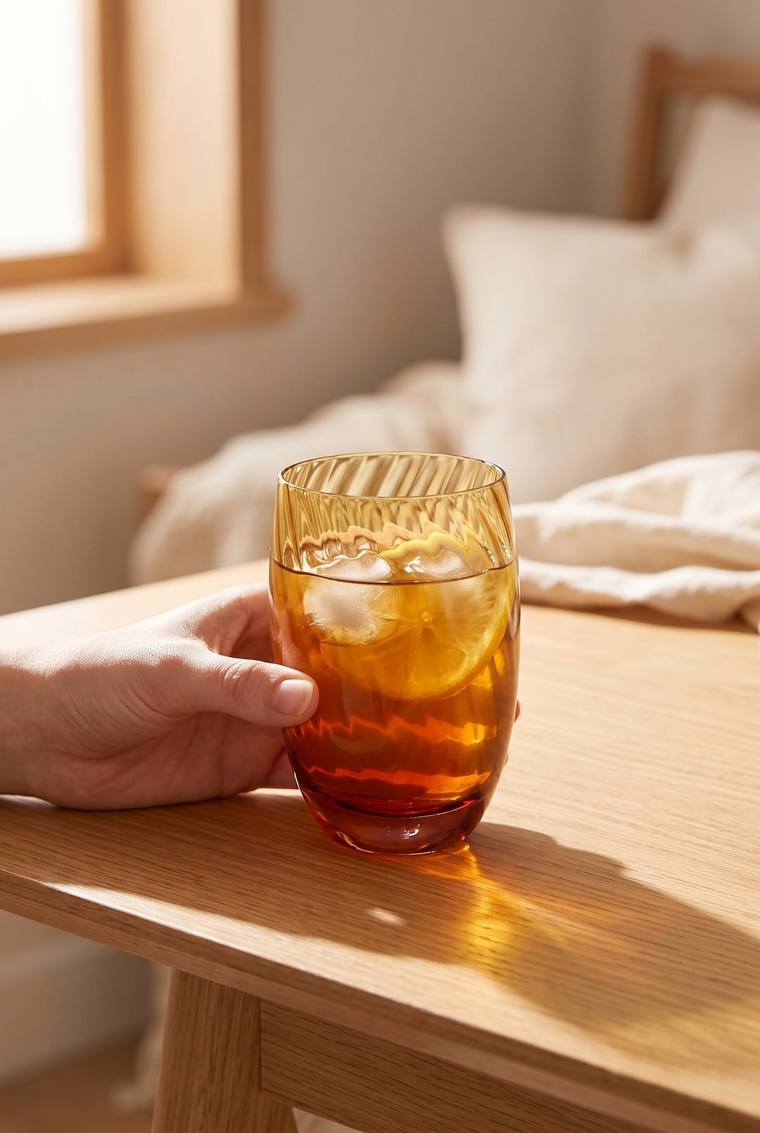Optikli Su Bardağı Amber