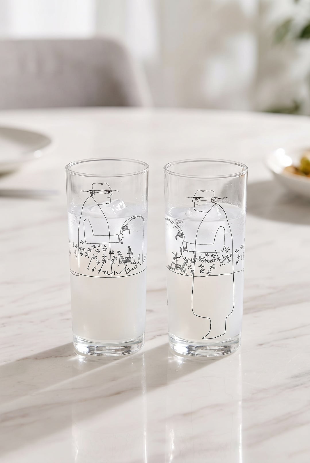 Behiç Ak Rakı Bardağı Seti 2'li