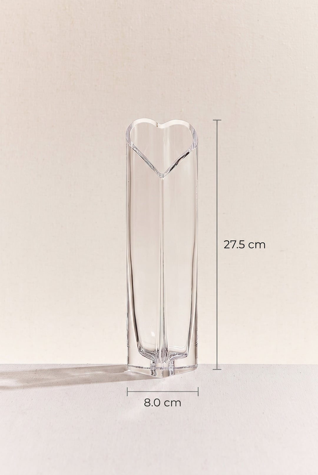Kalp Vazo 27 cm