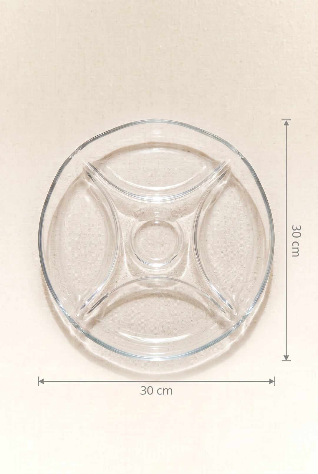 Bölmeli Servis Tabağı 30 Cm