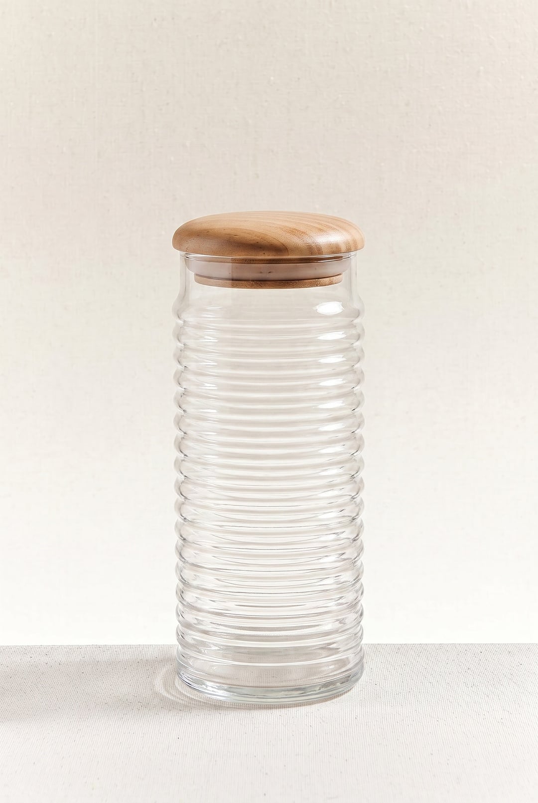 Ahşap Kapaklı Kavanoz 22 cm