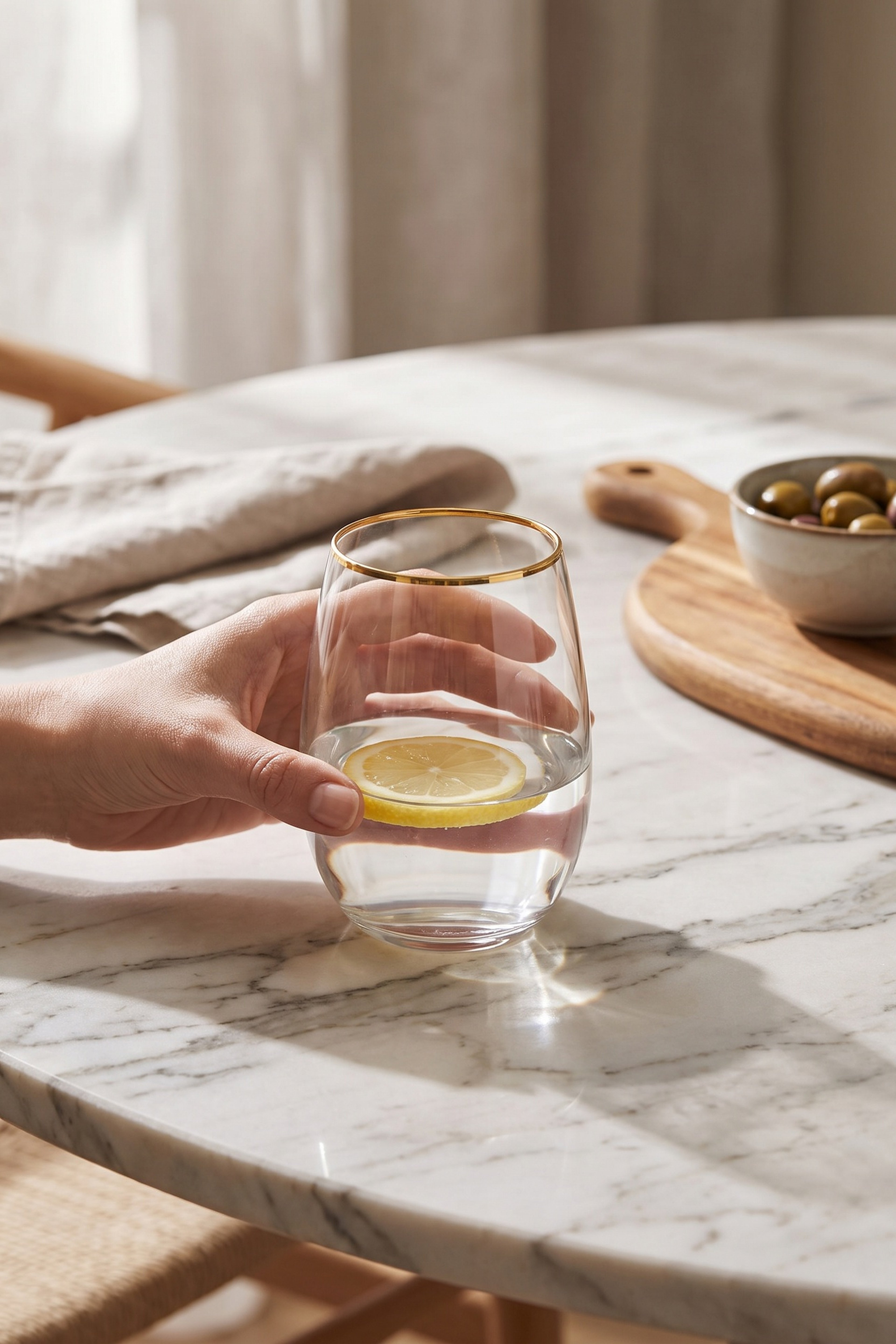 Amber Golden Touch Şarap Bardağı 50 cc