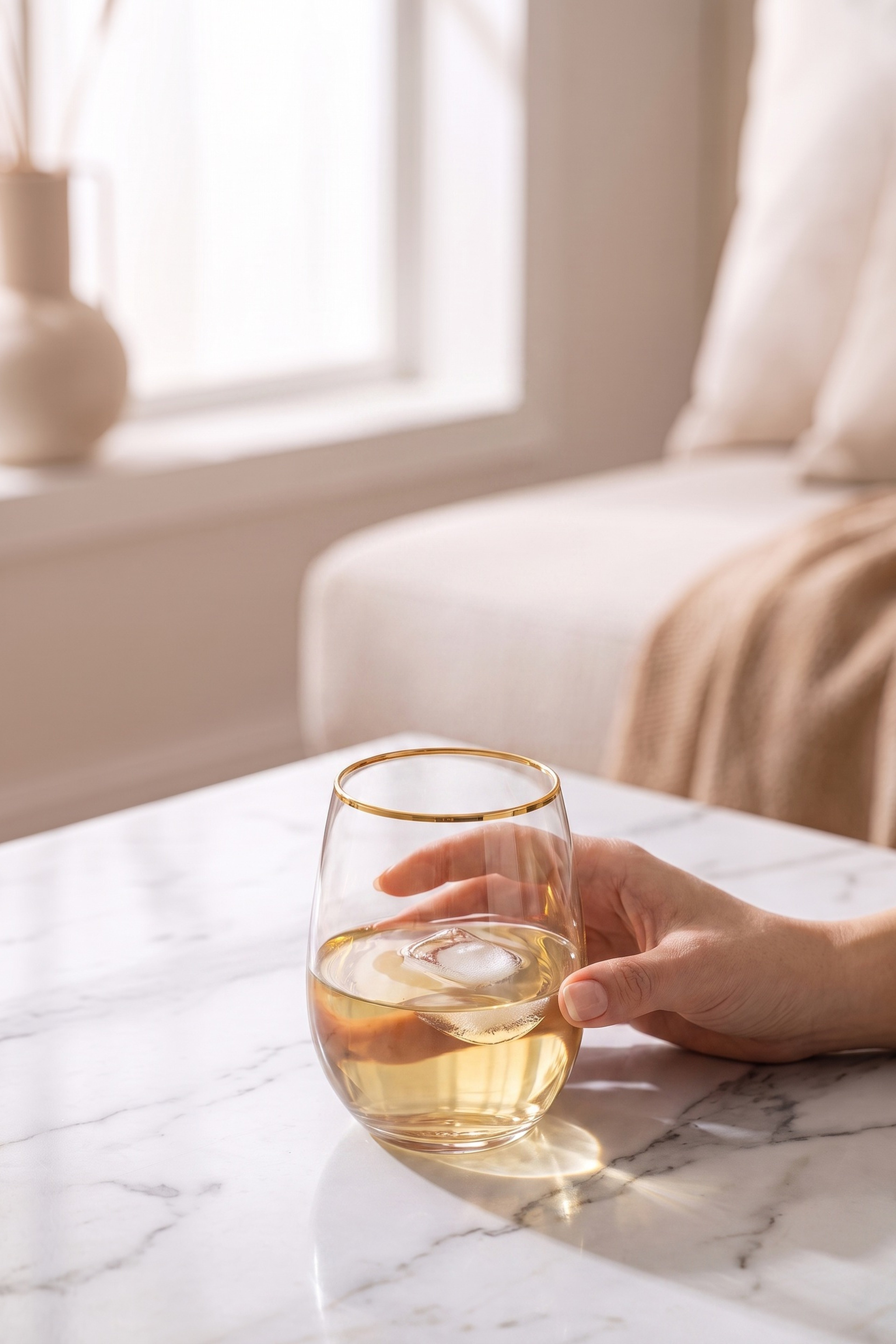 Amber Golden Touch Şarap Bardağı 570 cc