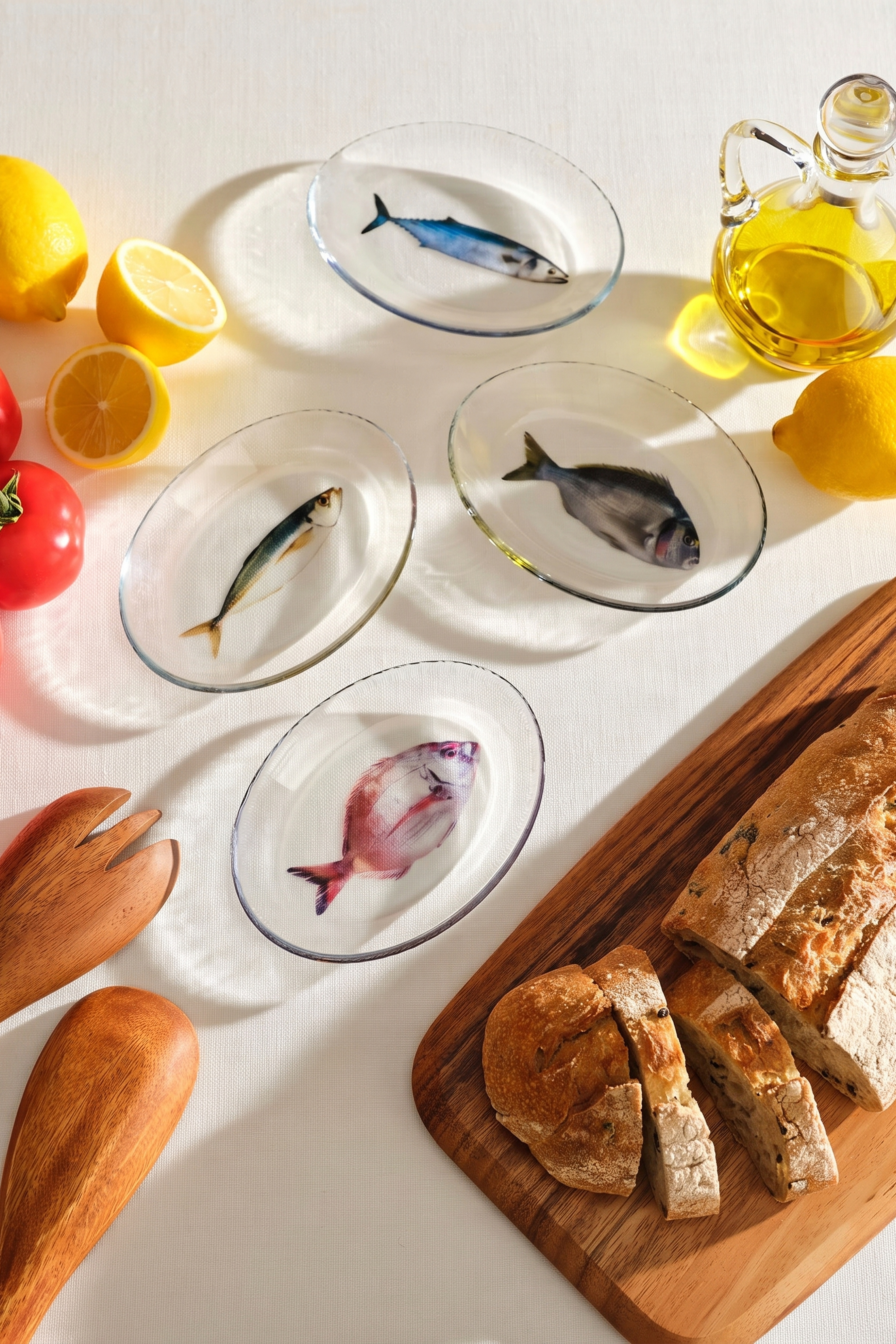 Olta Meze Tabağı Sarı Yeşil