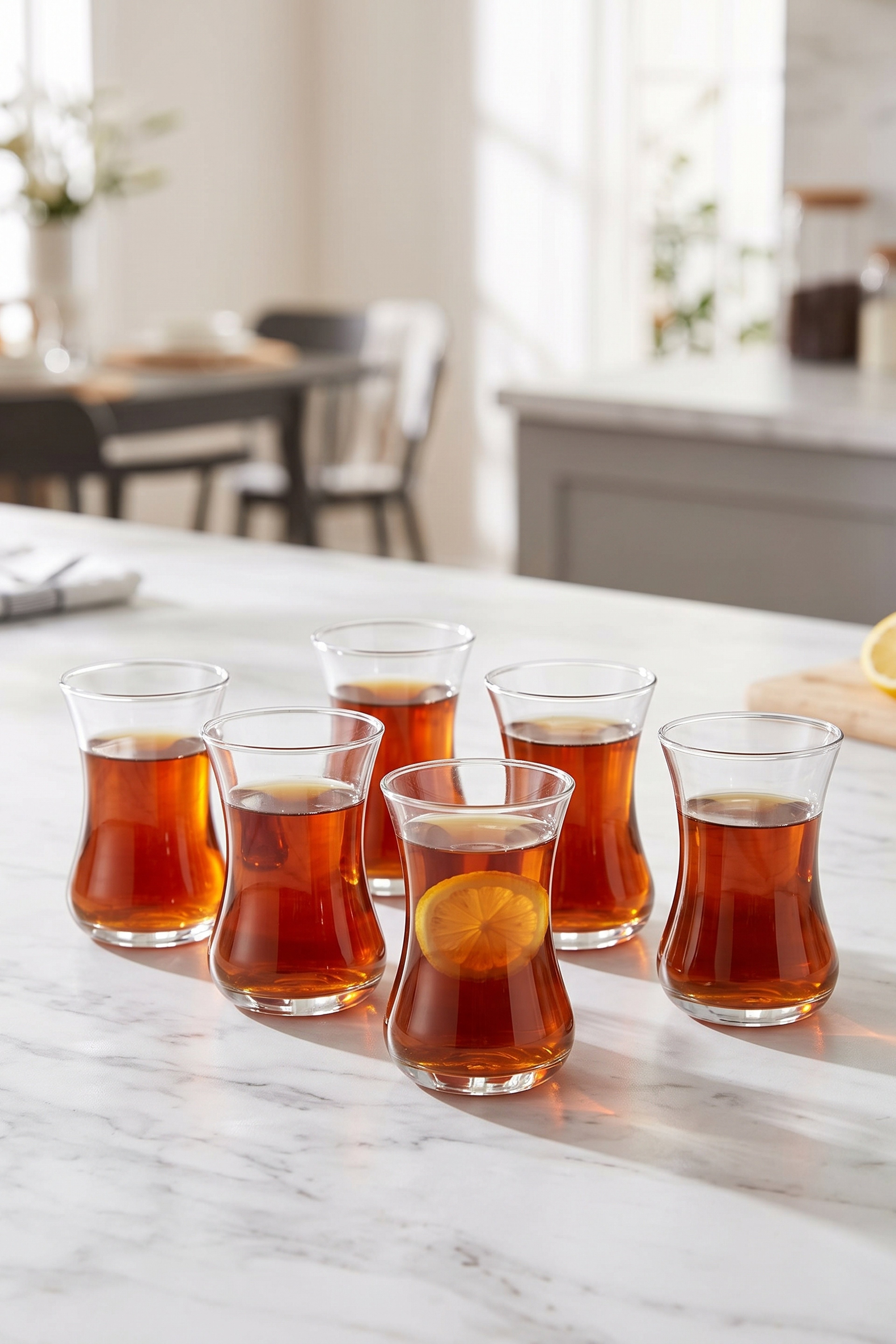 6'lı İnce Belli Çay Bardağı 125 cc