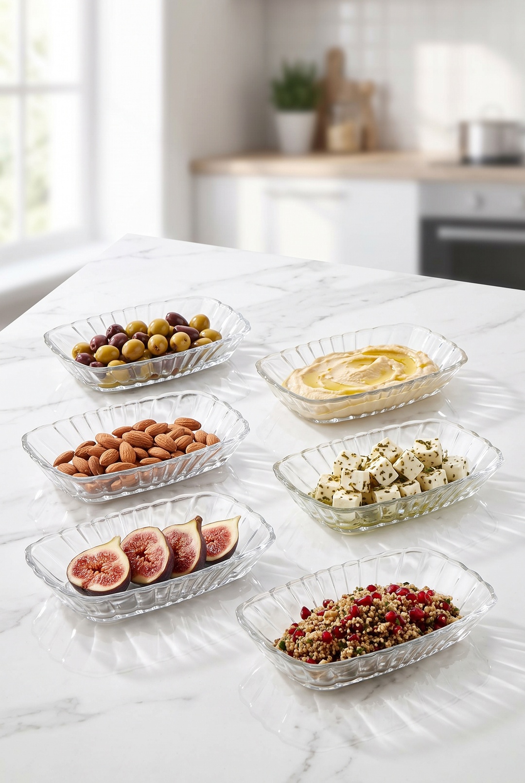 6'lı Mezze Servis Tabağı 15 cm