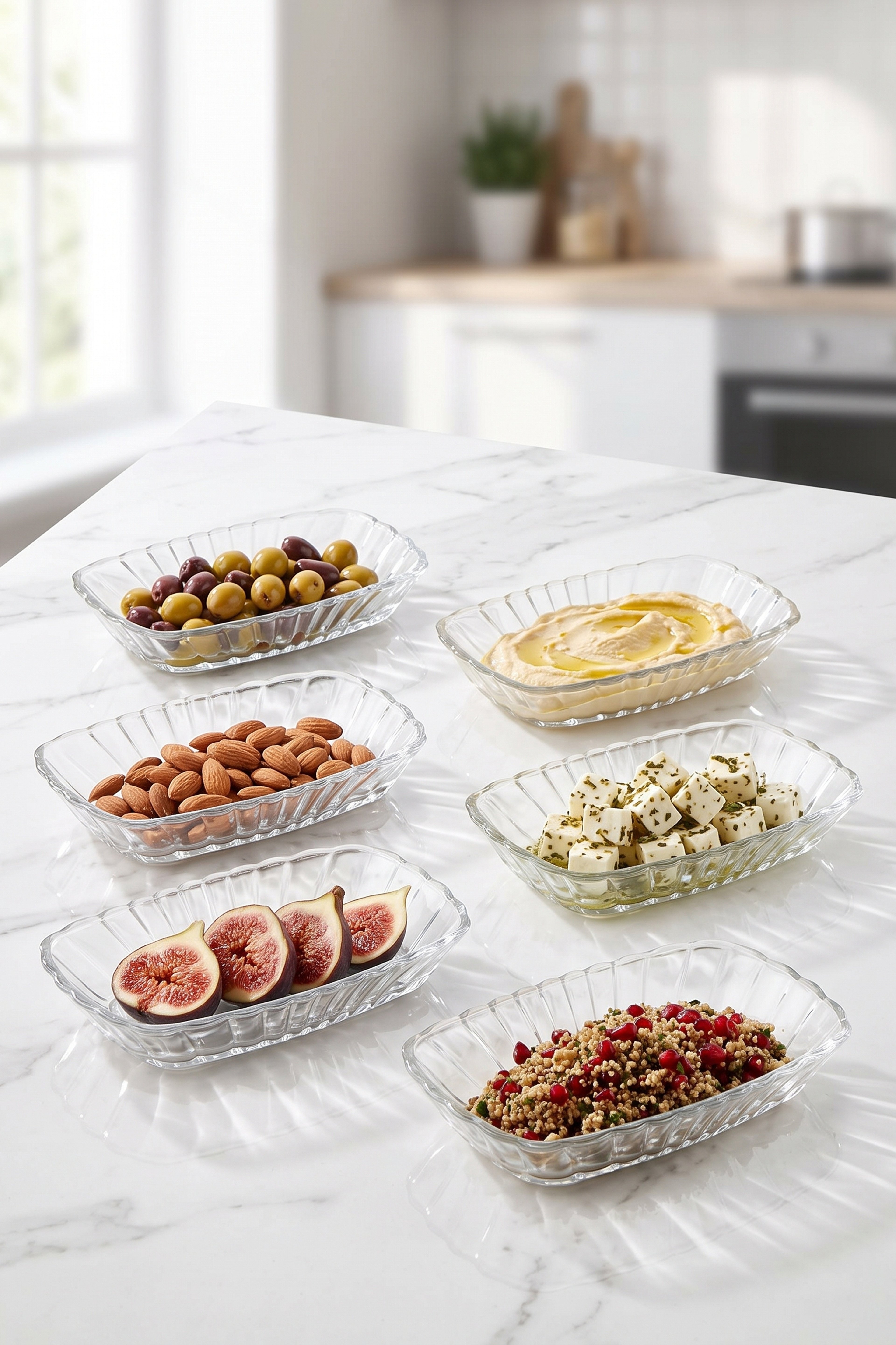 6'lı Mezze Servis Tabağı 15 cm