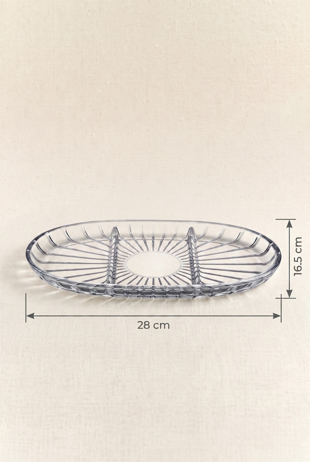 2'li Elegant Bölünmüş Oval Tabak