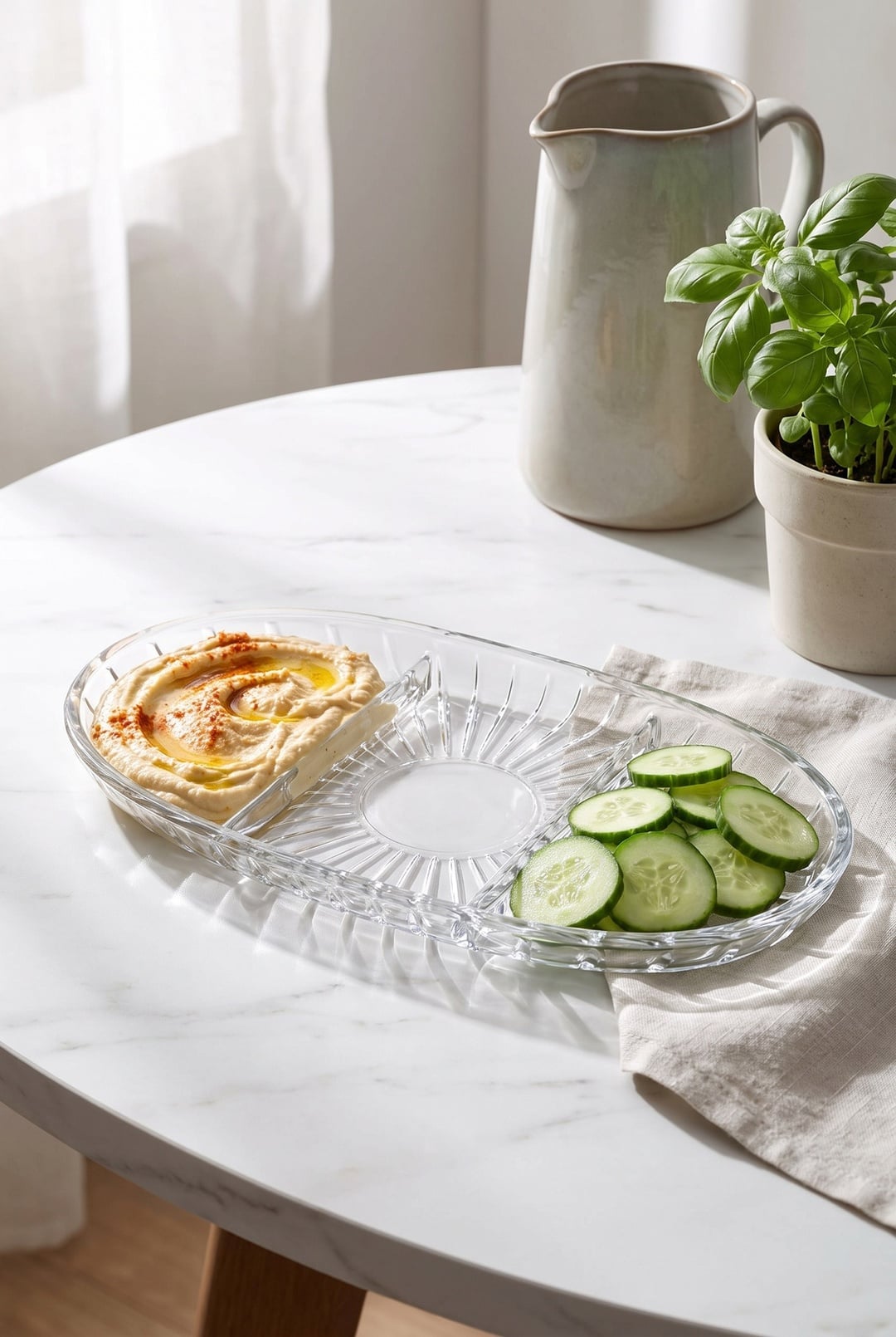 2'li Elegant Bölünmüş Oval Tabak
